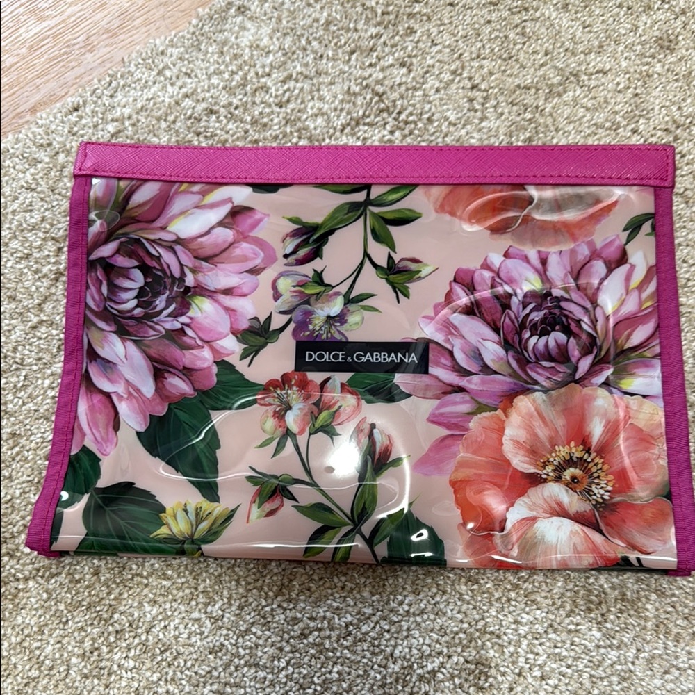 Dolce & Gabbana Pink Floral Clutch